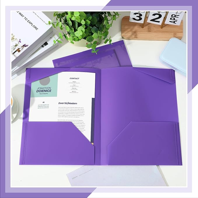 Henoyso 36 Pcs Plastic Folders - Image 4