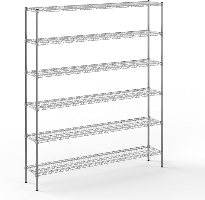 Regal Altair 14" Deep x 72" Wide x 86" Height Wire Shelving Kit | 6-Tier | NSF by Regal+Altair