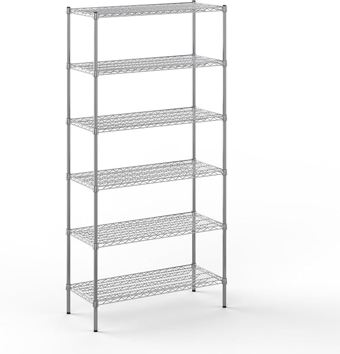 Regal Altair 18" Deep x 42" Wide x 86" Height Wire Shelving Kit | 6-Tier | NSF by Regal+Altair