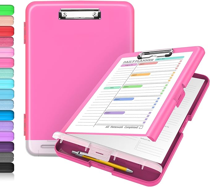 Sooez Clipboard with Storage, High Capacity Nursing Clip Board 8.5 x 11 with by Sooez
