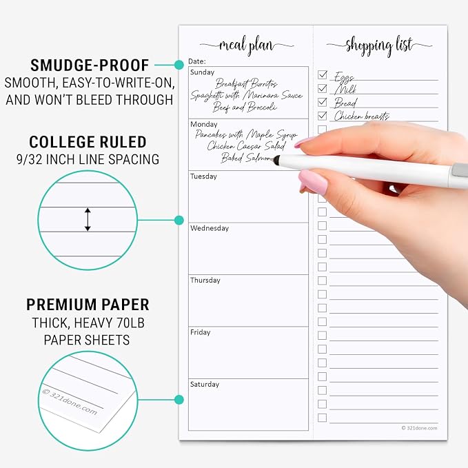 321Done Meal Planning Notepad - Image 3