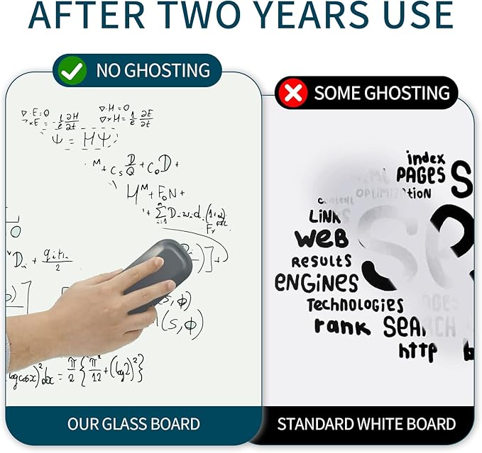 Magnetic Glass Whiteboard 6' x 3', Large Glass Dry Erase Board 70 x 35 Inches - Image 5