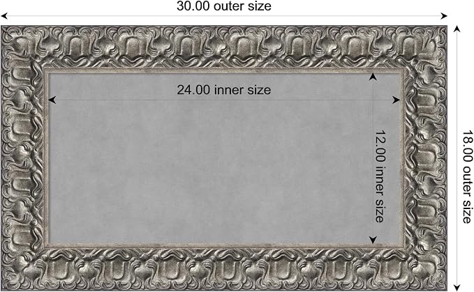 Amanti Art Silver Framed Magnetic Board 18x30 Small Vision Board - Image 3
