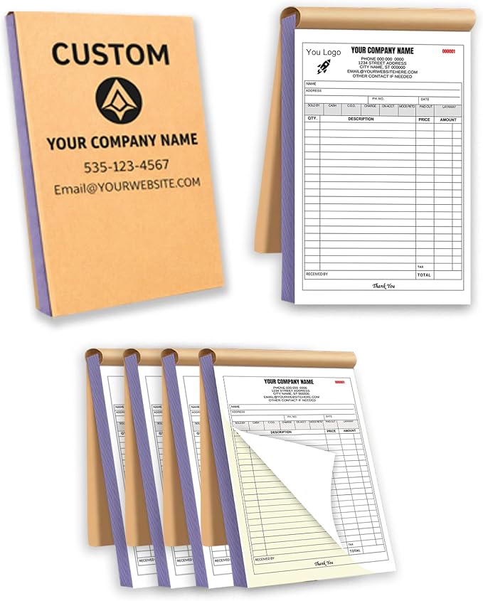 Custom Carbonless Invoice Book by LiDuoMi