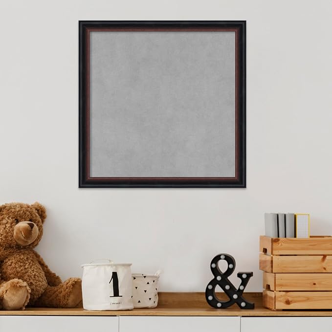 Amanti Art Black Framed Magnetic Board 18x18 Small Vision Board - Image 5