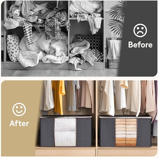 Lifewit 90L Large Storage Bags, Closet Organizers and Storage, Clothes Storage - Image 9