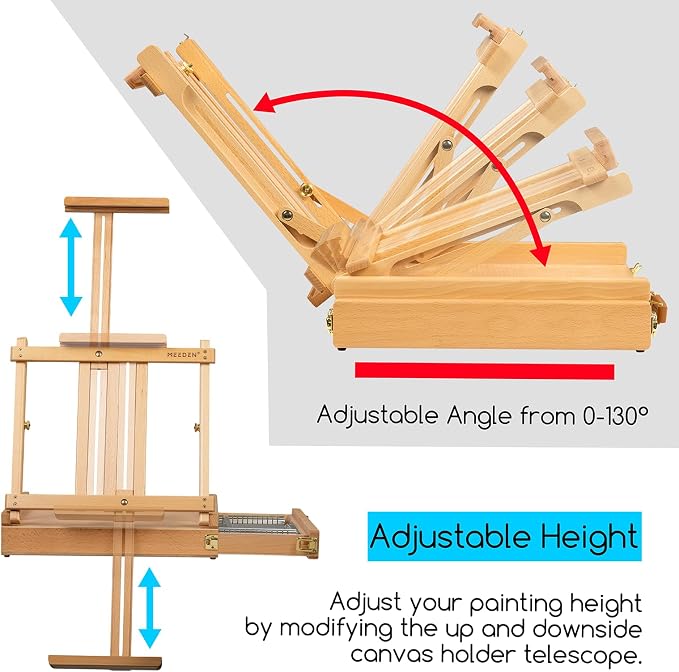MEEDEN Studio Sketchbox Table Easel - Image 3