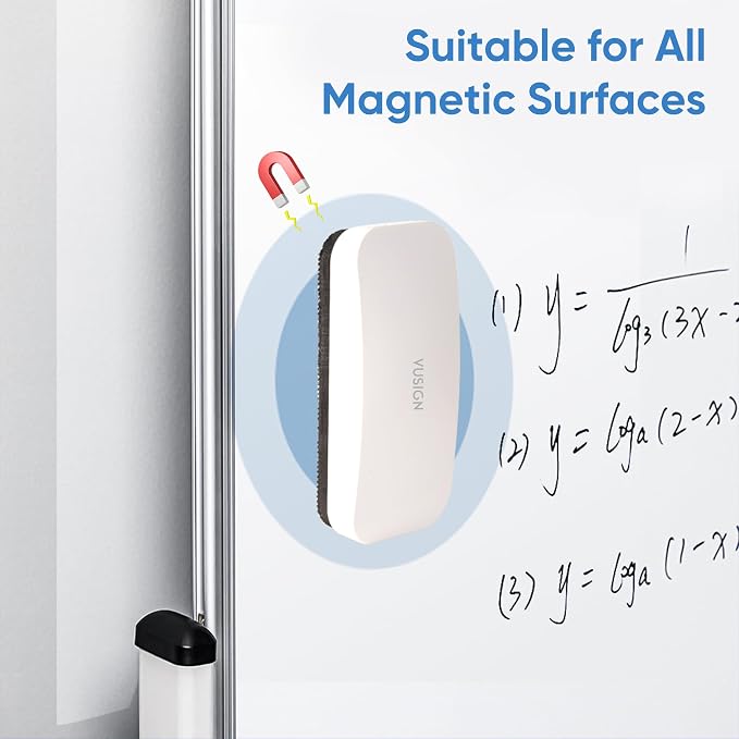 VUSIGN Magnetic Dry Erase White Board Eraser- 4 Pack, Glass Whiteboard Eraser - Image 3