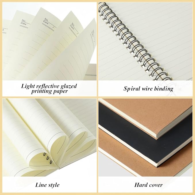 Leelosp 12 Pack Small Spiral Notebook A5 Lined College Ruled Spiral Journal - Image 2