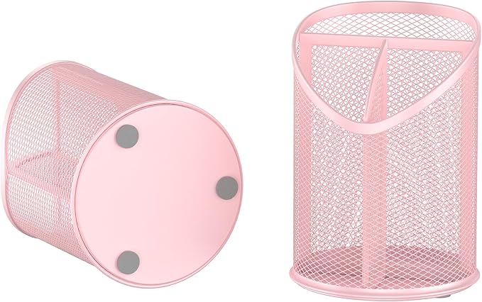 Delifox 2 Pack Pen Holder Mesh Round Pencil - Image 3