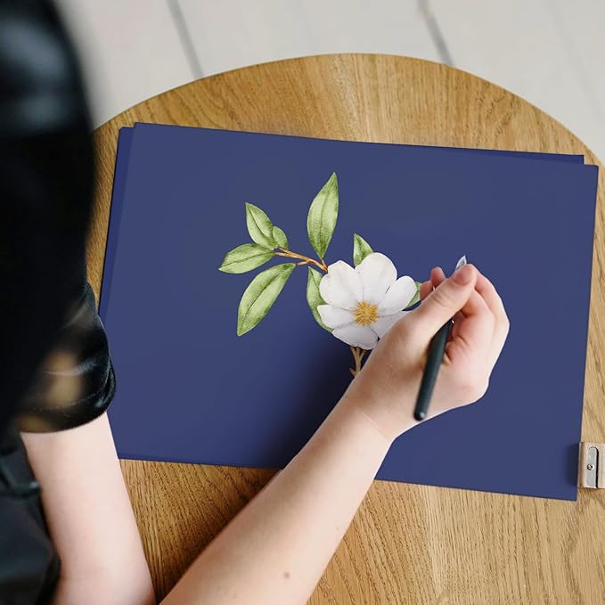 100 Sheets 65lb Blue Cardstock 8.5 x 11 Pastel Paper, Goefun Navy Blue Card - Image 5