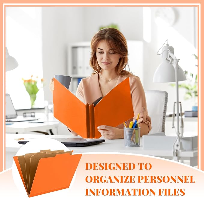 Skyygemm 36 Pcs Classification Folders Letter Size, 3 Divider Pressboard File - Image 5