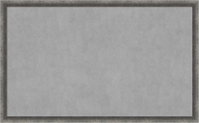 Amanti Art Grey Framed Magnetic Board 26x42 Large Vision Board by AmantiArt