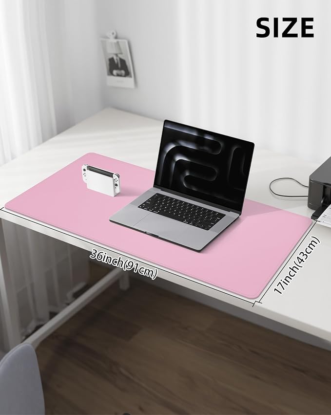 Leather Desk Pad Protector, Desk Mat, Large Mouse Pad, Non-Slip Desk Pad - Image 5