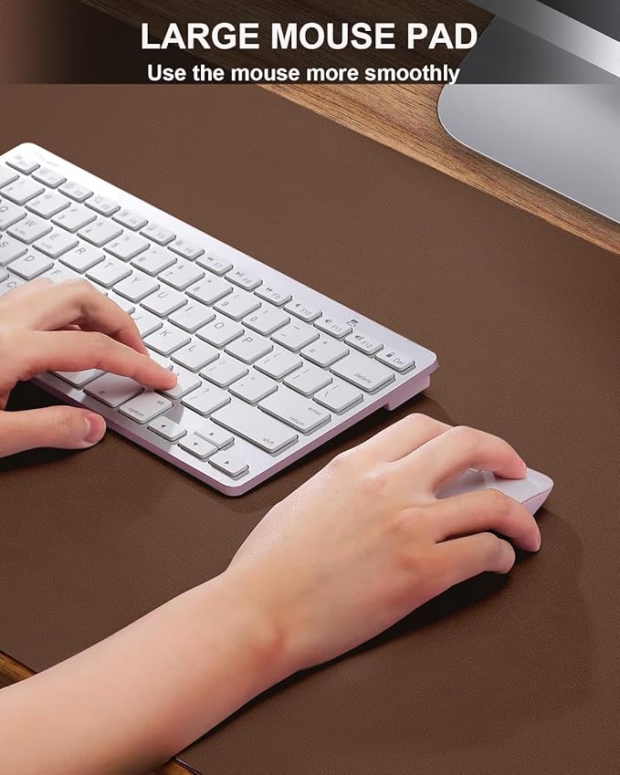 Non-Slip Desk mat, PULeather Desk Pad Protector, Office Desk Mat, Large Mouse - Image 3
