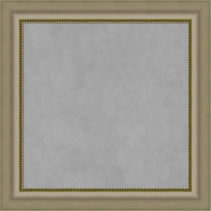 Amanti Art Silver Framed Magnetic Board 25x25 Medium Vision Board by AmantiArt
