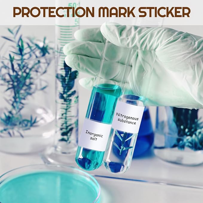 Zonon 750 Pcs Clear Labels Label Protector Clear Stickers Wafer Seals - Image 5