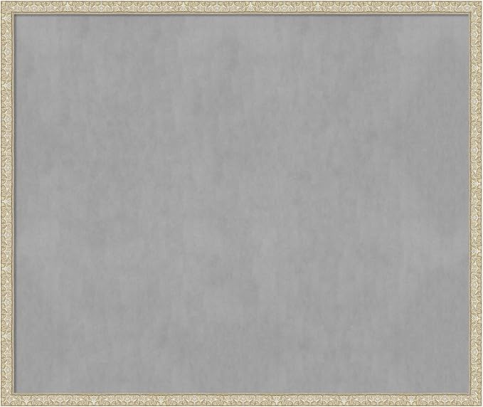 Amanti Art Silver Framed Magnetic Board 42x50 Oversize Vision Board by AmantiArt