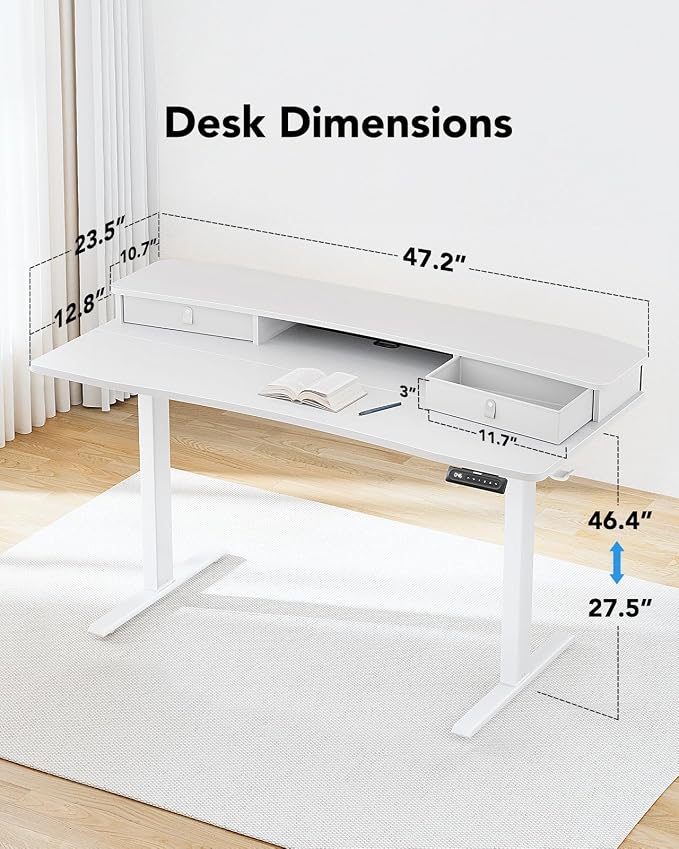HUANUO 48″ x 24″ Electric Standing Desk - Image 3