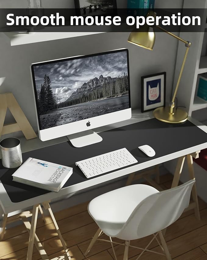 Desk mat Large, Leather Desk Pad Protector, Office Desk Mat, Mouse Pad - Image 5