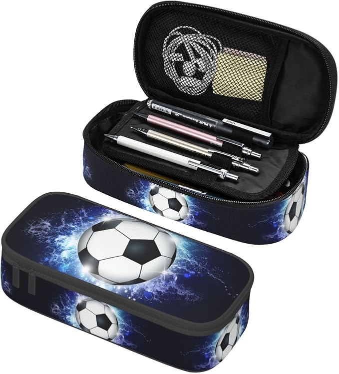 SNAPMADE Soccer Ball Pencil Box Sports Pencil Case by SNAPMADE