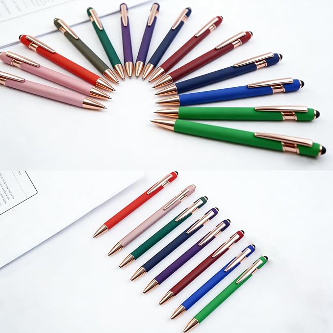 10pcs Inspirational Quotes Rose Gold Pens Set Fashion Design Novelty Pens Funny - Image 2