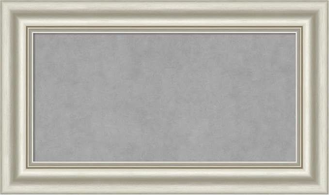 Amanti Art Silver Framed Magnetic Board 18x30 Small Vision Board by AmantiArt