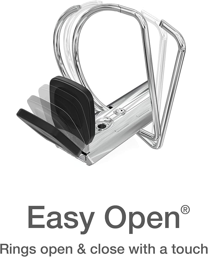 Oxford 3 Ring Binders, Binders for School and Office, 2 Inch ONE-Touch Easy - Image 2