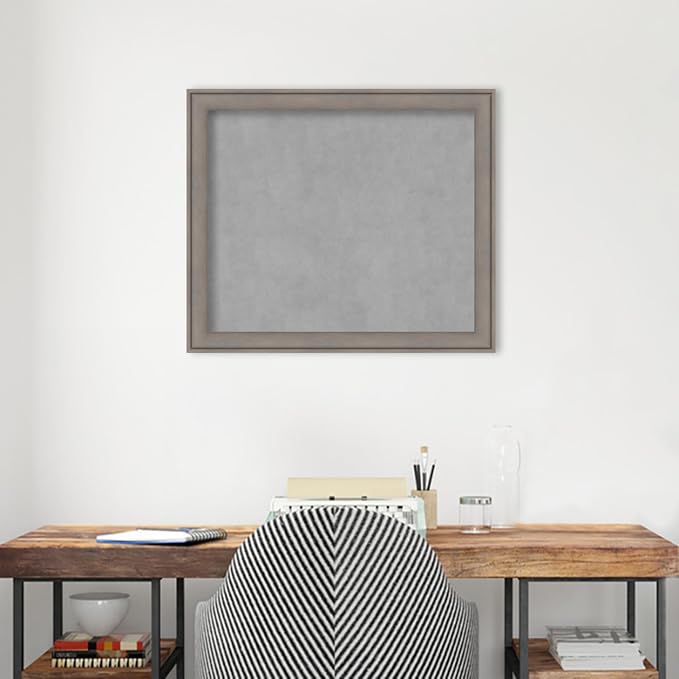 Amanti Art Grey Framed Magnetic Board 23x27 Medium Vision Board - Image 4