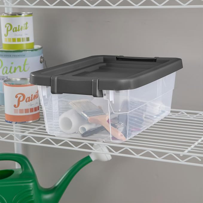 Sterilite 24-Pack Modular Stacker Box, Durable Clear Plastic Storage Bins - Image 5