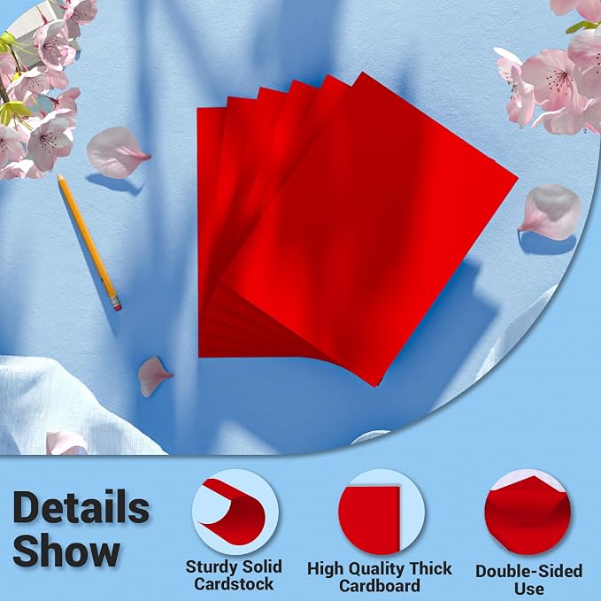 Cardstock Paper, 120 Sheets Christmas Card Stock, 200GSM Thick Printer Paper - Image 3