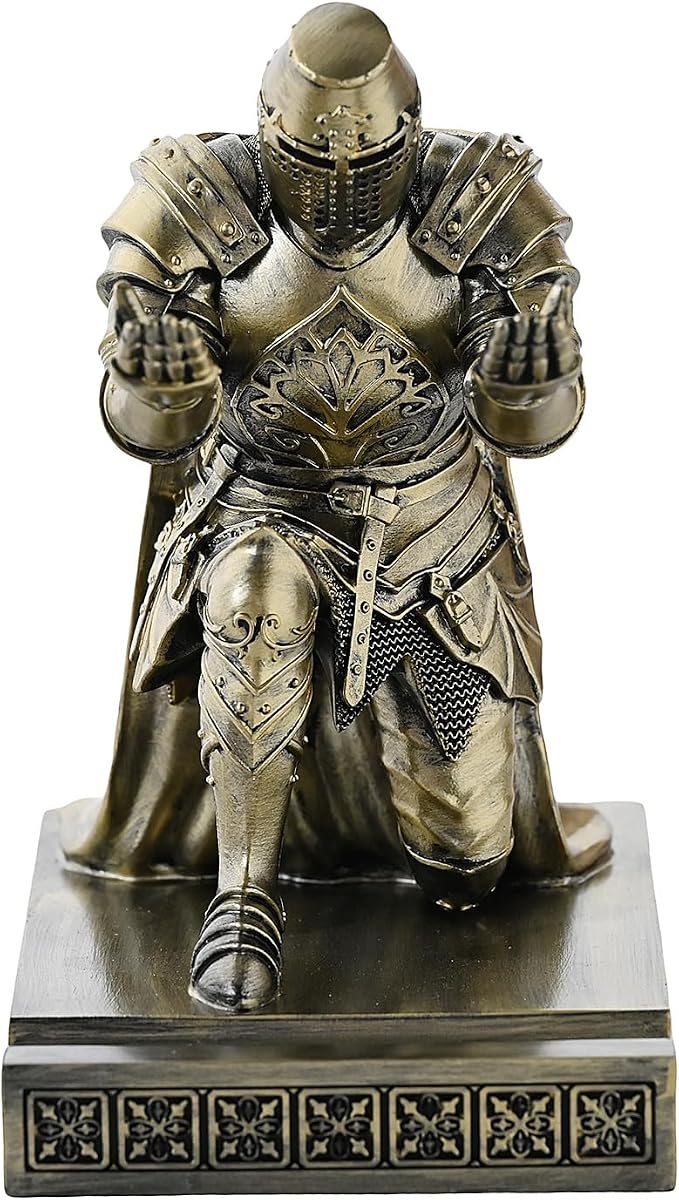 NCQIXIAO Medieval Templar Vanguard Officer Knight Pen Holder Pen Stand Desk - Image 4