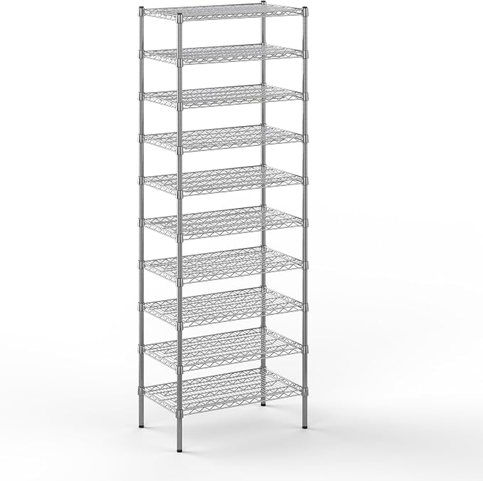 Regal Altair 18" Deep x 30" Wide x 86" Height Wire Shelving Kit | 10-Tier | NSF by Regal+Altair