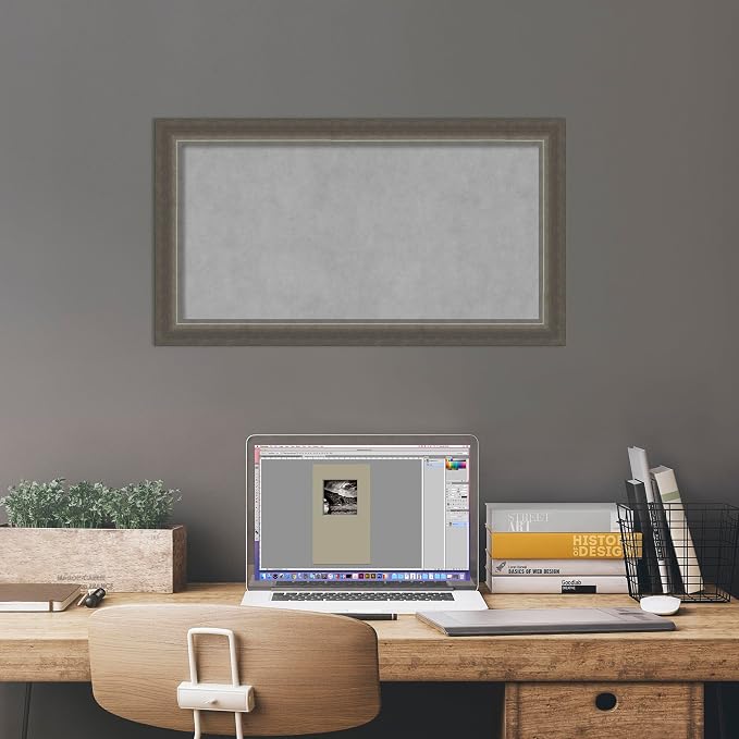 Amanti Art Silver Framed Magnetic Board 15x27 Small Vision Board - Image 5