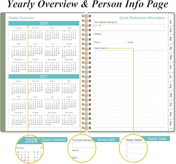 2026 Planner - Planner 2026 from January 2026 - December 2026, Weekly & Monthly - Image 5
