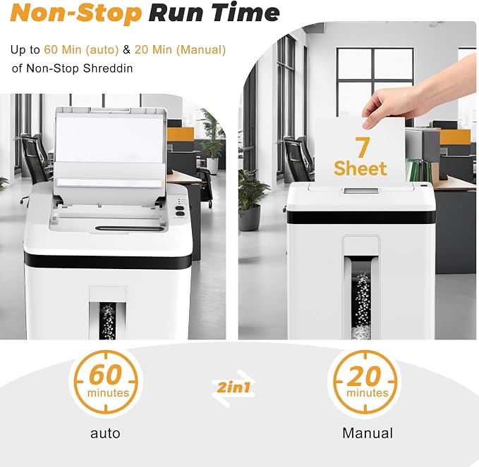 QUIETLEMON 150 Sheet Paper Shredder Heavy Duty, Micro Cut and CDs/Cards - Image 2