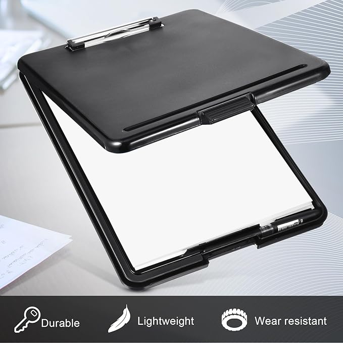 Geyee 24 Pcs Clipboard with Storage Plastic Foldable Nursing Clipboard Storage - Image 4