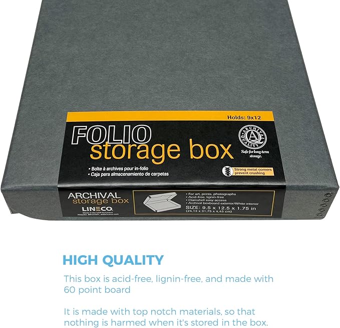 Lineco Folio Storage Box, Clamshell Design - Image 4