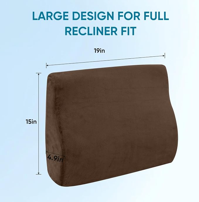 AHUAWA Lumbar Support Pillow for Recliner Chair and Couch, Memory Foam Back - Image 5