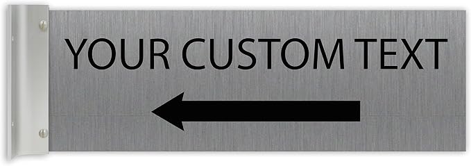 ALPHA DOG SIGNS Custom Projecting Hallway Sign, Personalized Indoor Outdoor by AlphaDog