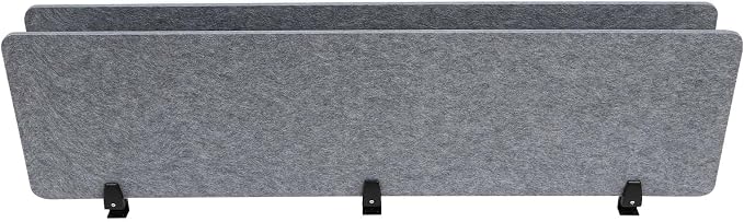 ReFocus Raw Clamp-On Acoustic Desk Divider Mounted Privacy Panel Set – Reduce - Image 7