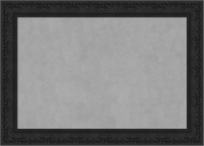 Amanti Art Black Framed Magnetic Board 31x43 Large Vision Board by AmantiArt