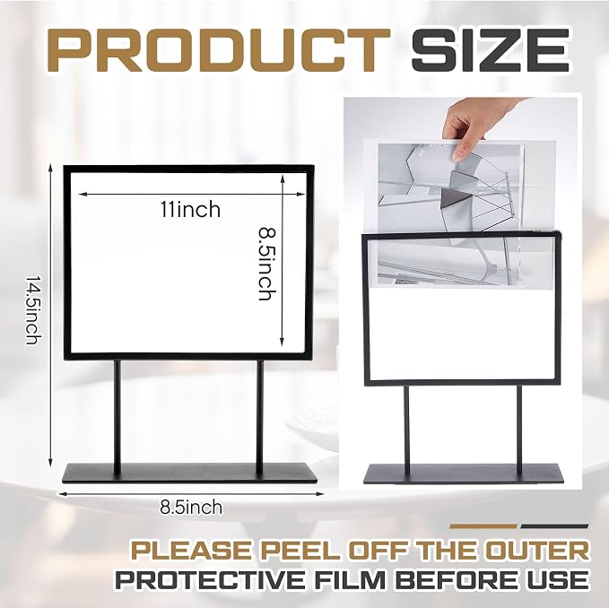 Zhengmy 1 Pcs Tabletop Sign Holder - Image 2