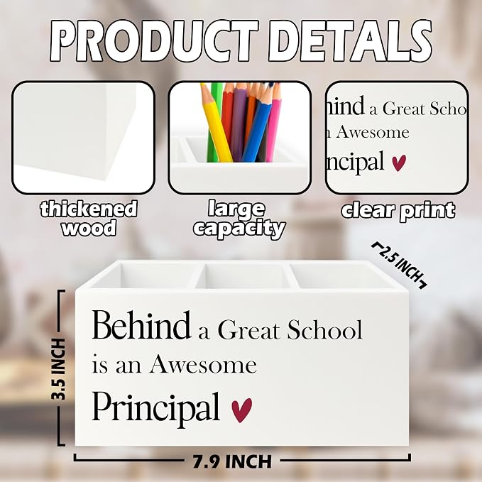 XPH Principal Gifts Pen Pencil Holder Organizer - Image 7