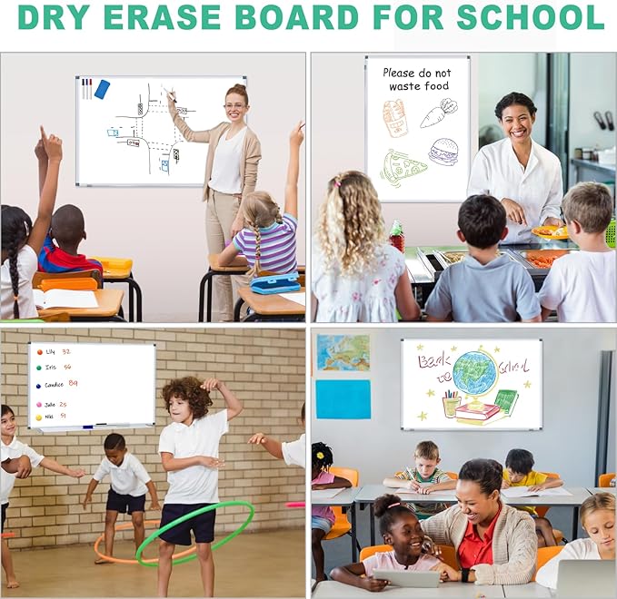 H-Qprobd 3' x 2' Magnetic Whiteboard Large Dry Erase White Board 36"x24" - Image 5