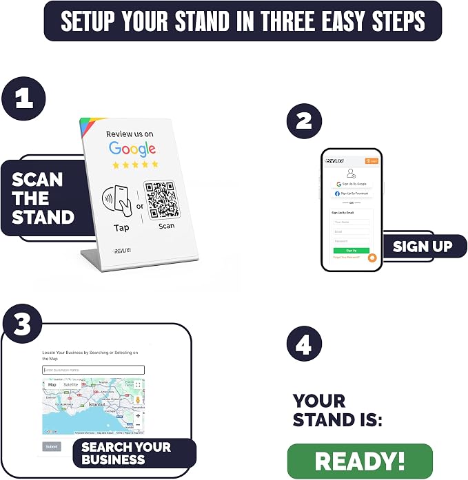 REVLIXI Google Review Stand -Boost Google Reviews w/Reusable Google Review Tap - Image 5