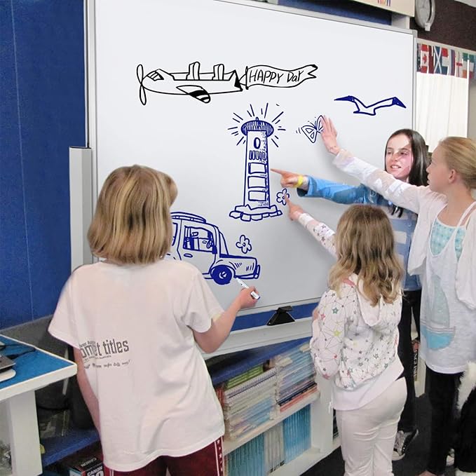 Max-officoo Mobile Whiteboard Magnet Dry Erase Board on Wheels Double-Sided - Image 7
