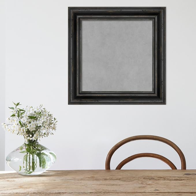 Amanti Art Black Framed Magnetic Board 21x21 Small Vision Board - Image 5