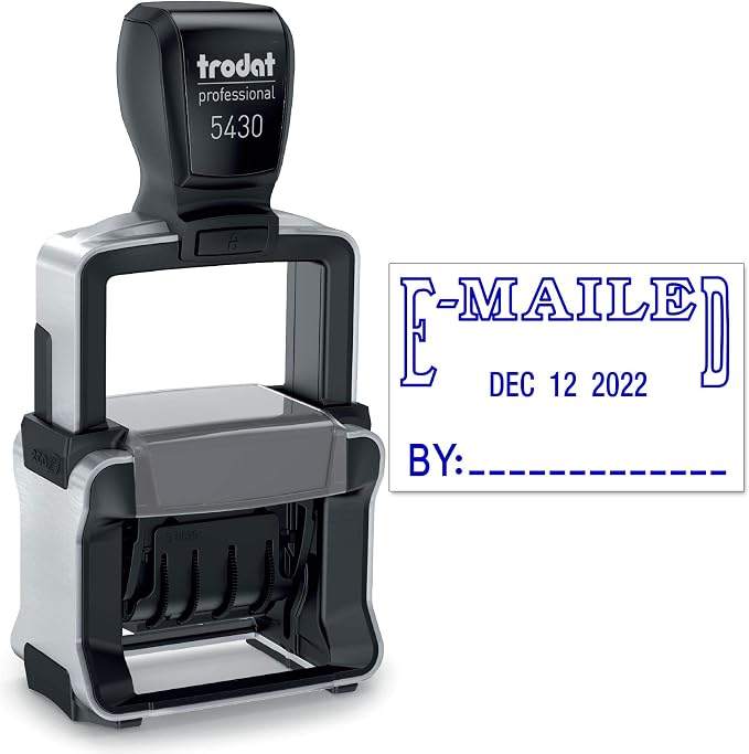 Trodat 5430 Professional Self-Inking Date Stamp by Maxmark