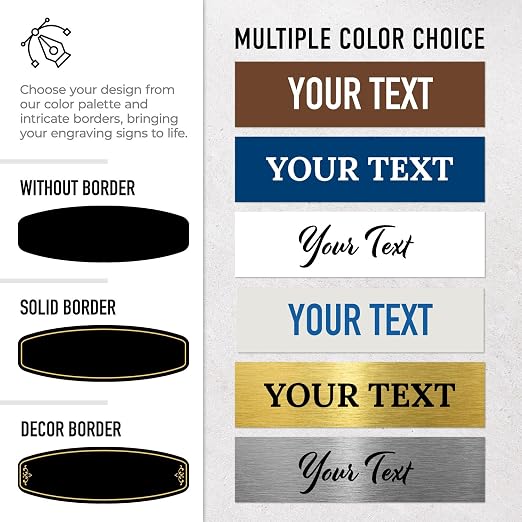 Custom Wall or Door Sign, Personalized Round Plaque Engraved Message - Image 2